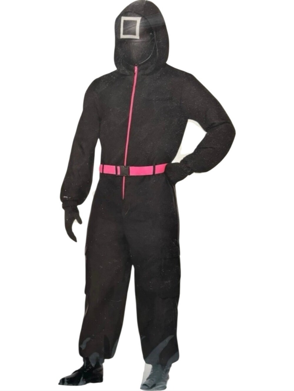 SQUID GAMES BLACK GUARD Teen Size 12 - 14 Halloween Costume